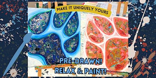 EichenPaint "Press Paws” (A PRE-DRAWN CANVAS) 12/27 EichenPaint Studio | EichenPaint Studio