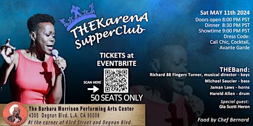 TheKarenA SupperClub | Barbara Morrison Performing Arts Center