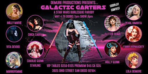 Galactic Garters: A Star Wars Burlesque Parody | Queen Bee's Art and Cultural Center
