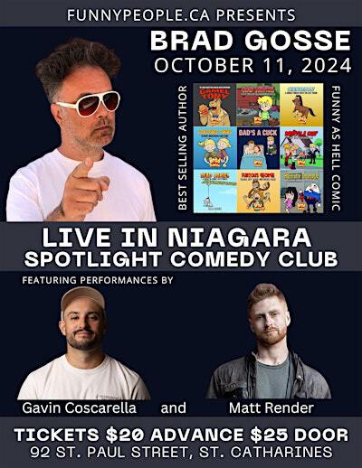 Brad Gosse Live at SpotLight Comedy Club | 92 St Paul St