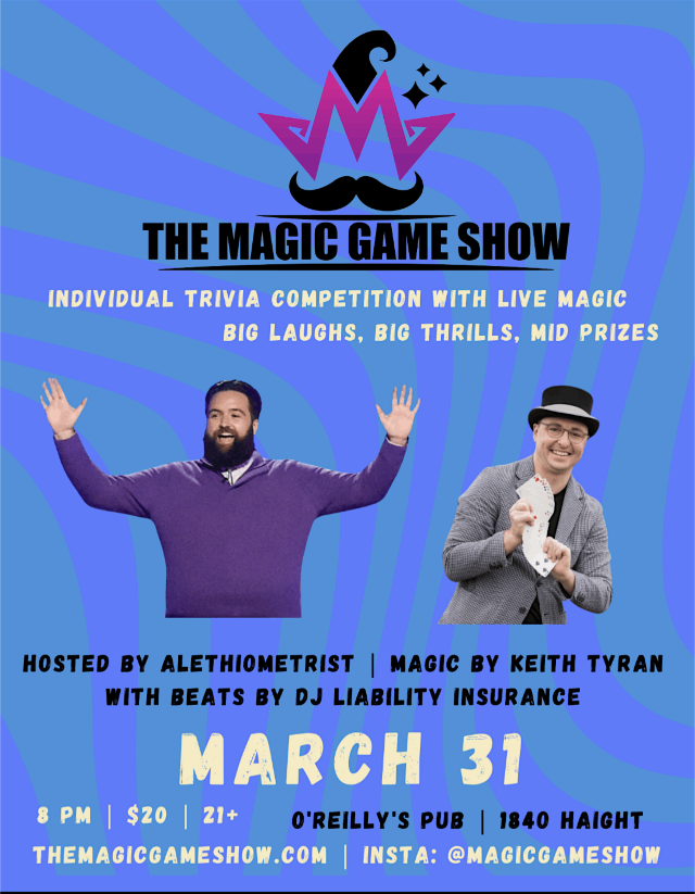 THE MAGIC GAME SHOW | Oreillys pub