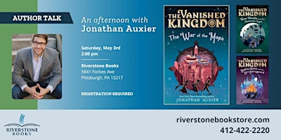 An Afternoon with Author Jonathan Auxier | Riverstone Books