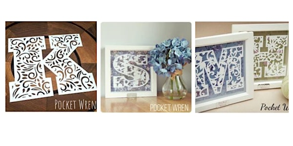 Paper Cut Personalised Framed Monogram | The Craft House, Bingley