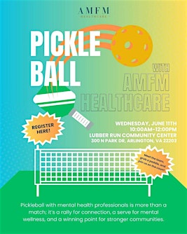Pickleball with AMFM Healthcare | Lubber Run Community Center