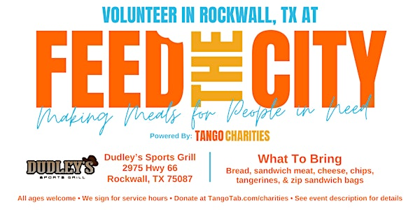 Feed The City Rockwall: Making Meals for People In Need | 2975 TX-66
