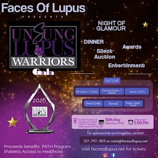 Unsung Lupus Warriors Gala With Charity Auction and Live Music | Ivy Tech Culinary and Conference Center