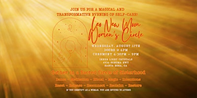 Leo New Moon Women's Circle | Inner Light Crystals