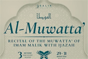 Al-Muwatta | Recital with Ijazah from Shaykh Ammar Shinqiti | 3 Day Event | Al Madina Mosque Barking
