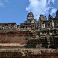 Historic Hindu temple with pyramid shape