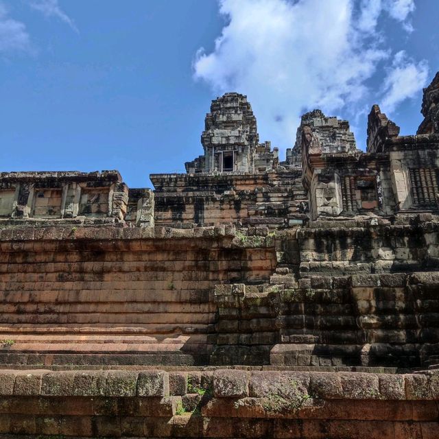 Historic Hindu temple with pyramid shape