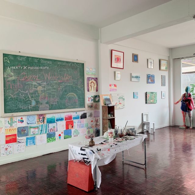 Old Abandoned School Cafe in Chon Buri