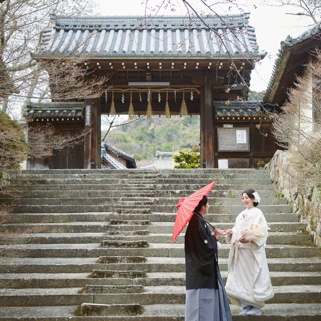 前撮りのおすすめスポット　京都　毘沙門堂
