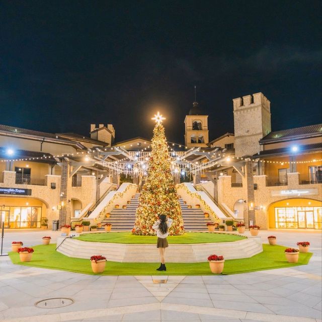🎄대형트리와 사람없이 사진찍을 수 있는 부산스팟! [부산, 신세계프리미엄아울렛]