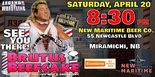 LEGENDS OF WRESTLING TOUR LIVE in MIRAMICHI, NB | New Maritime Beer Company