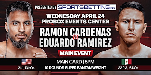 Live Boxing - Wednesday Night Fights! - April 24th - Cardenas vs Ramirez | Probox Event Center