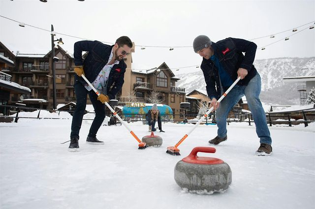 Curling on the Rink | The Collective Snowmass