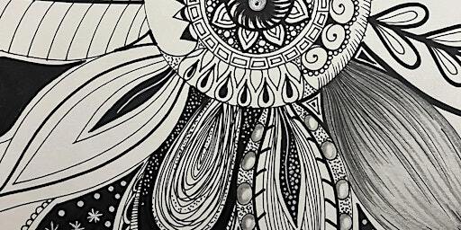 Doodle Drawings for Adults (18+ yrs.)- SUNFLOWER_Chesterville, ON | 23 Riverside Dr