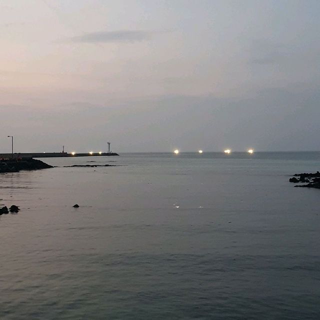 제주 서쪽 세화해변 밤산책
