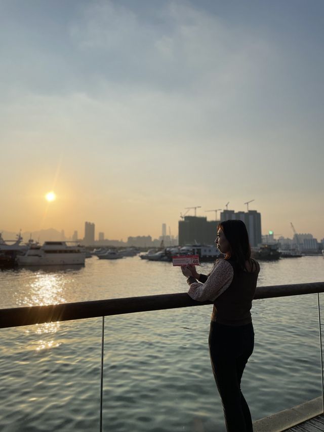 觀塘海濱日落🌄打卡位