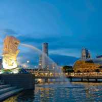 新加坡的標記魚尾獅雕像，沒去一探究竟不算來過新加坡！