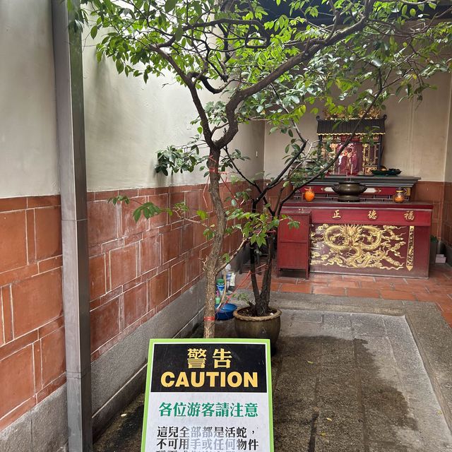 廟裡有蛇！