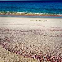 The pink beach and Sur (home of Sinbad)