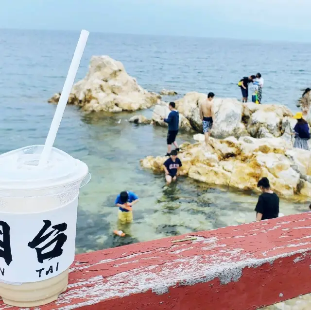 烟台 养马岛(양마도) 海岛日记카페 앞 해변