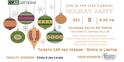 Copy of Annual Holiday Party | Cuyahoga Valley Art Center Inc