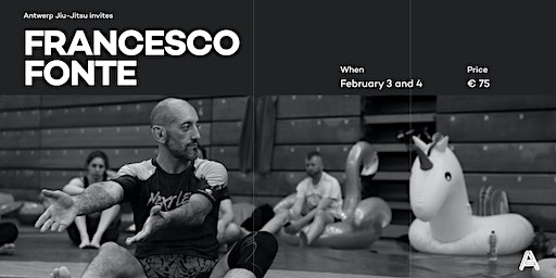 Antwerp Jiu-Jitsu invites Fancesco Fonte | Sporthal Kattenbroek nv