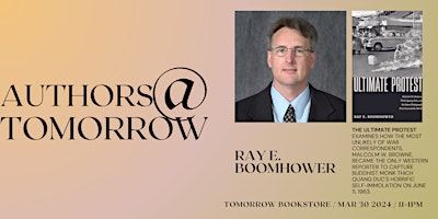 Authors at Tomorrow: Ray E. Boomhower | Tomorrow Bookstore