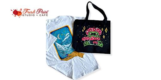 In-Studio - Paint Your Totes & Tees Painting Workshop | Fresh Paint Studio + Cafe Toronto
