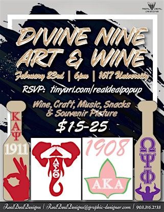 Divine Nine, Art & Wine | Clouds Hookah Sports grill
