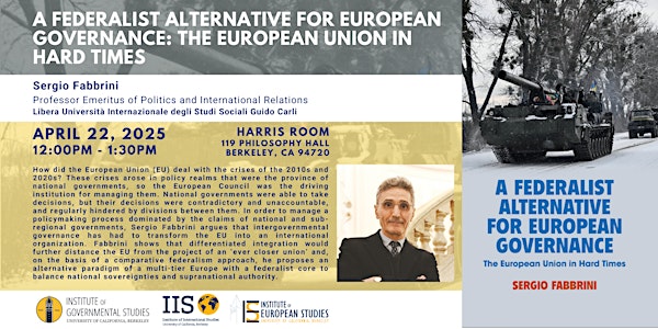 A Federalist Alternative for European Governance | Harris Room - Institute of Governmental Studies