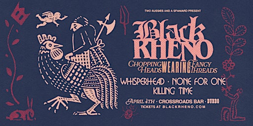 BLACK RHENO w Whisperhead, Scene Thru Sleep & Killing Time @ Crossroads Bar | Crossroads Bar Dubbo