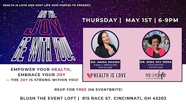 "May The Joy Be With You"  Wellness Event + Book Launch + Live Podcast | 815 Race St