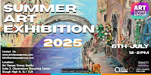 Summer Annual Art Exhibition 2025 in Slough | Art Classes Group Limited