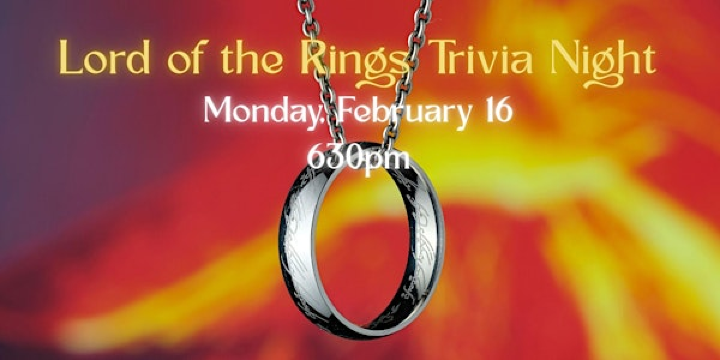 Lord of the Rings Trivia Night | Boardwalk Cafe and Games