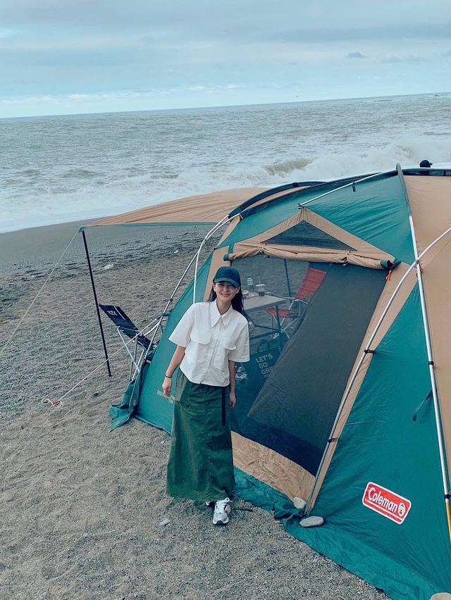 인생 첫 캠핑, 울산 노지캠핑 "정자해수욕장"