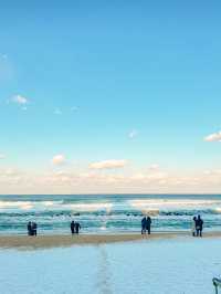 [강릉] 2021 마지막 해돋이명소 눈쌓인 강문해변🌊