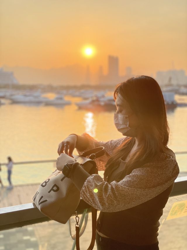 觀塘海濱日落🌄打卡位