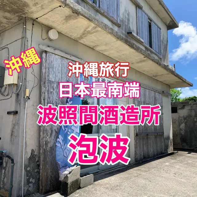沖縄　波照間島　日本最南端　波照間島限定泡盛の泡波をついにゲット❗️