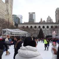 Ice Skating at Bryant Park winter village