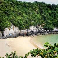 the most beautiful beach in Cat Ba 