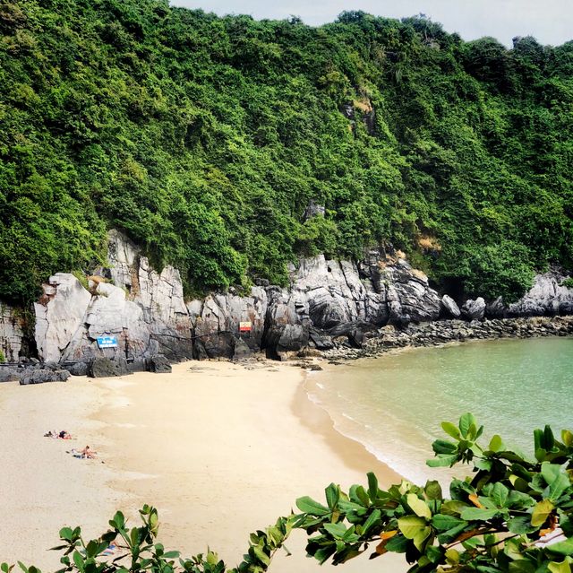 the most beautiful beach in Cat Ba 