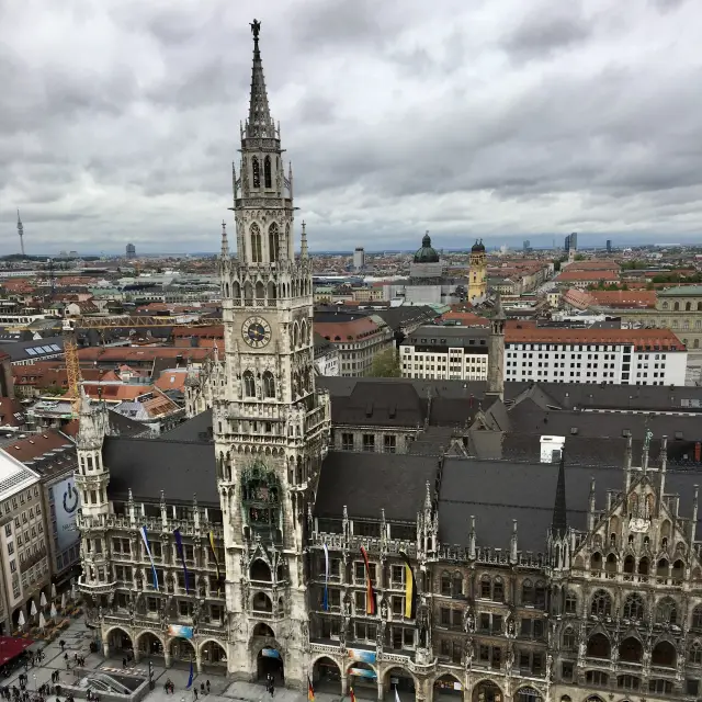 The best panorama of the Munich old town