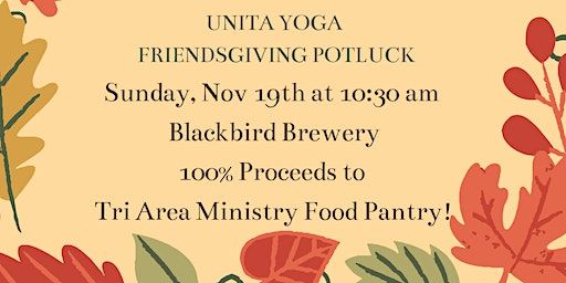 Friendsgiving Potluck at Blackbird Brewery | Blackbird Brewery