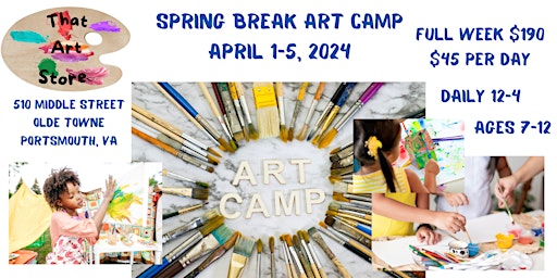 Spring Break Kid's Art Camp | That Art Store