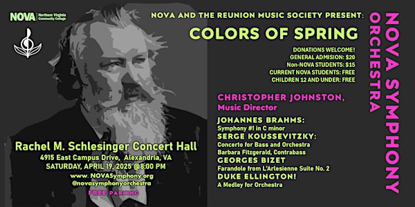 COLORS OF SPRING | Rachel M. Schlesinger Concert Hall