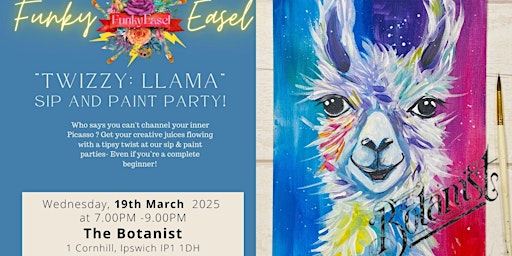 Sip & Paint Night At The Botanist, Ipswich, painting Twizzy | The Botanist Ipswich