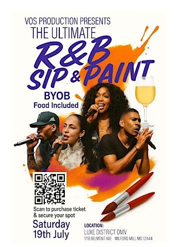 The Ultimate R N B Sip N Paint Experience | 1718 Belmont Ave